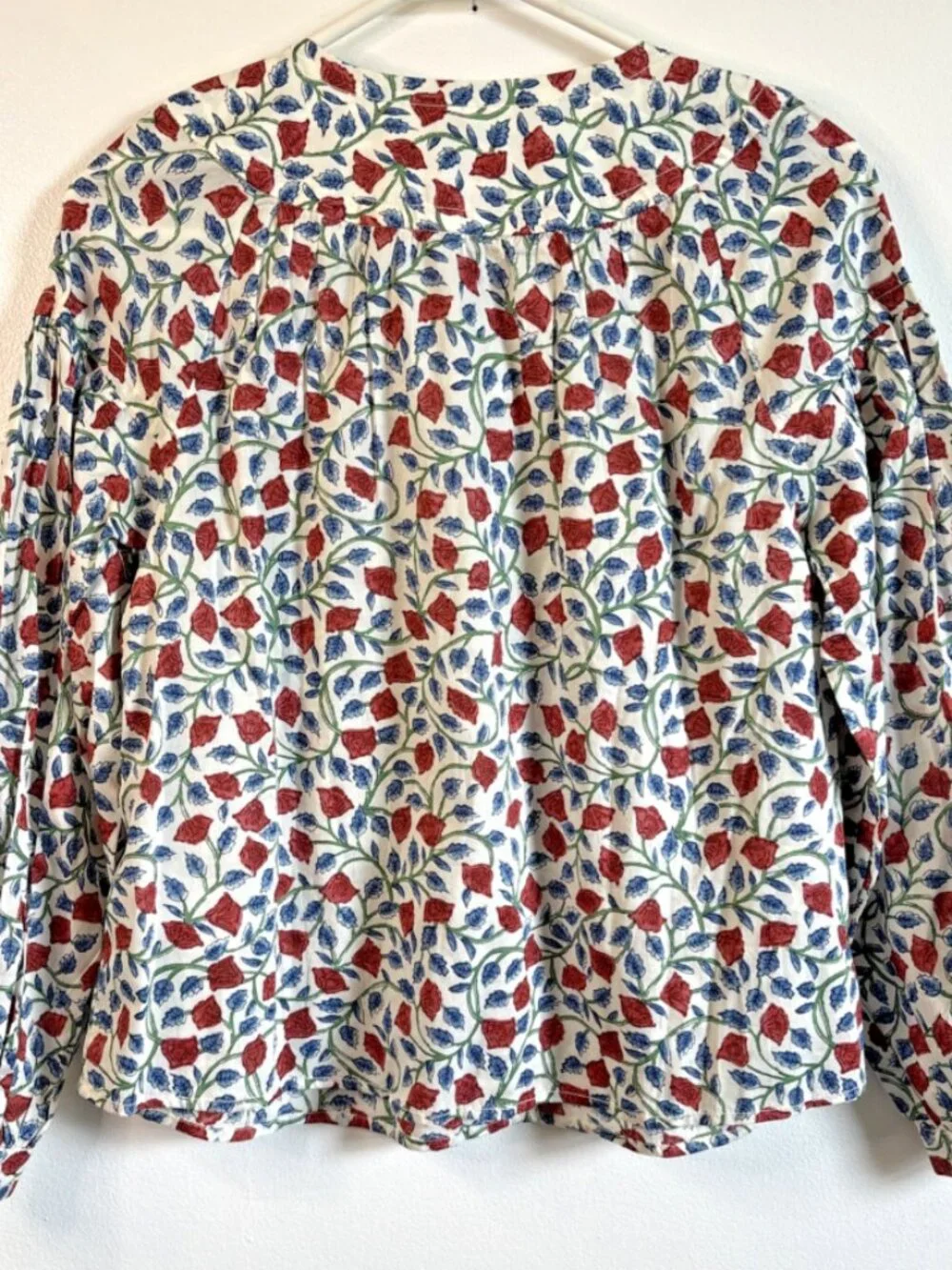 J. Crew Shirred Popover Top Rosewood Floral Tunic Blouse Womens XXS NWT
